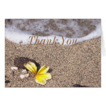 Thank You Tropical Beach with Plumeria cards