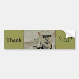 Thank You! - Veteran Bumper Sticker