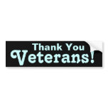 Thank You Veterans! Bumper Sticker