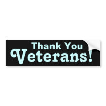 Thank You Veterans! bumper stickers by Invmog Thank You Veterans! bumper stickers