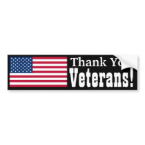Thank You Veterans! bumper stickers by Invmog Thank You Veterans! bumper stickers