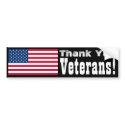 Thank You Veterans! bumper stickers by Invmog Thank You Veterans! bumper stickers