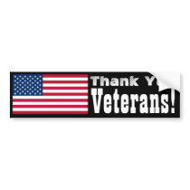 Thank You Veterans! bumper stickers by Invmog Thank You Veterans! bumper stickers