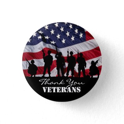 Thank You Veterans Buttons