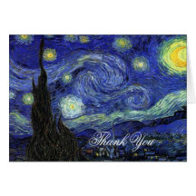 Thank you. Vincent van Gogh, Starry Night Greeting Card