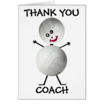 Thank You Volleyball Coach Greeting Card