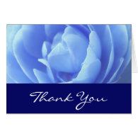 Thank you, wedding, blue rose greeting cards