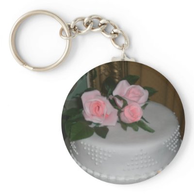 Thank you Wedding Cake Key Chain