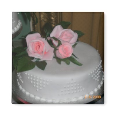 Thank you Wedding Cake Refrigerator Magnet