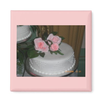 Thank you Wedding Cake Fridge Magnet