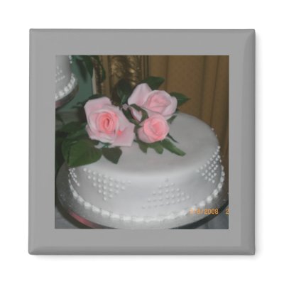 Thank you Wedding Cake Fridge Magnet