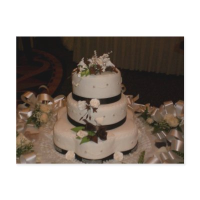 Thank you Wedding Cake postcards