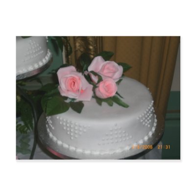 Thank you Wedding Cake Postcard