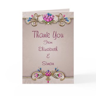 Thank You Wedding Card card