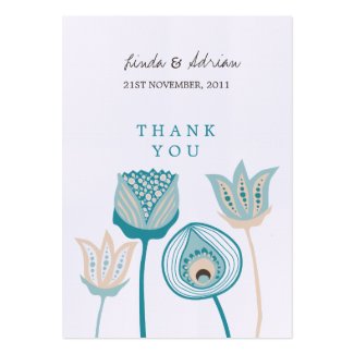 Thank You Wedding Gift Favor Tags Turquoise profilecard