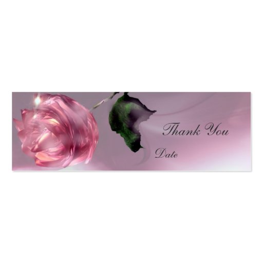 Thank You Wedding Gift Tag Business Cards (back side)