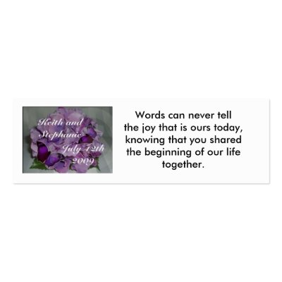 thank you wedding place card business card by chaniilove