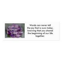 thank you wedding place card business cards