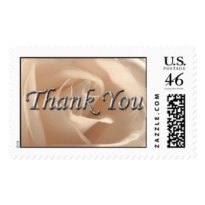 Thank You Wedding Postage Stamp
