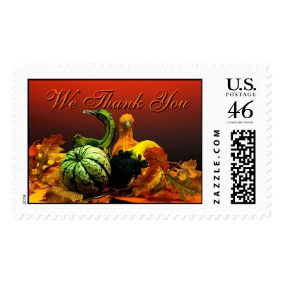 Thank You Wedding Postage Stamp