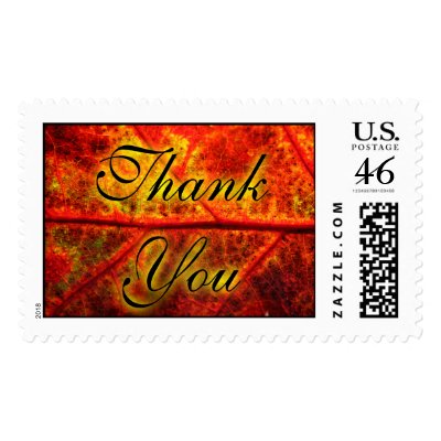 Thank You Wedding Postage Stamp