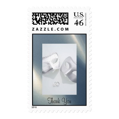 Thank You Wedding Postage Stamp
