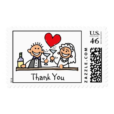 Thank You wedding stamps
