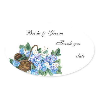 thank you wedding sticker