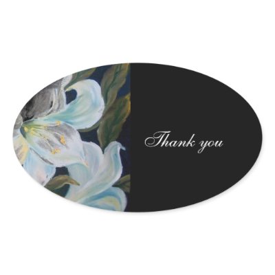 thank you wedding sticker