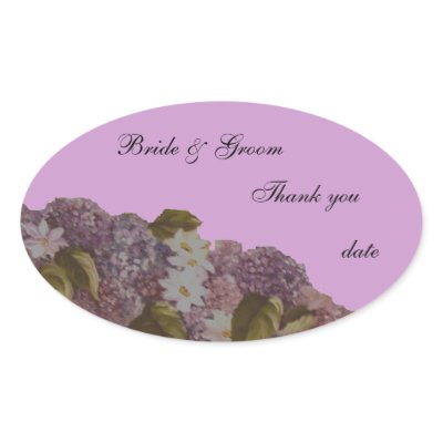 thank you wedding sticker
