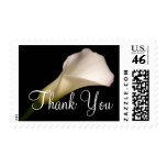 Thank You White Calla Lily Wedding Stamps
