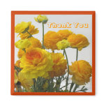 anemones, two colored, yellow and orange, thank
