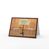 Thank You with Flute and Clarinet cards