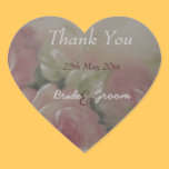 Thank you with heart sticker