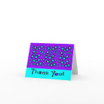 Thank You With Random Outlined Circles Greeting Cards