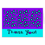 Thank You With Random Outlined Circles Greeting Cards