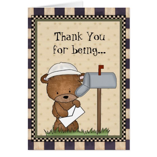 Thank You World's Greatest Mailman card Zazzle