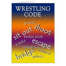 Thank You Wrestling Coach Card