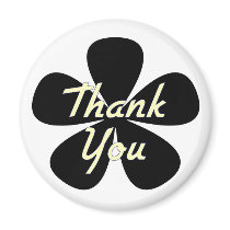 Thank You Yellow Flower magnets by dndartstudio Thank You Yellow Flower magnets