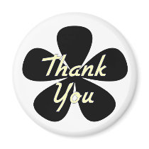 Thank You Yellow Flower magnets by dndartstudio Thank You Yellow Flower magnets