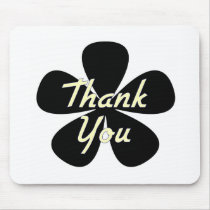 Thank You Yellow Flower mousepads by dndartstudio Thank You Yellow Flower mousepads