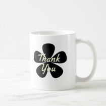 Thank You Yellow Flower mugs by dndartstudio Thank You Yellow Flower mugs