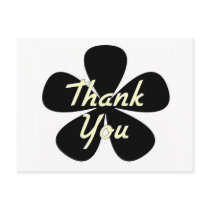 Thank You Yellow Flower postcards by dndartstudio Thank You Yellow Flower postcards
