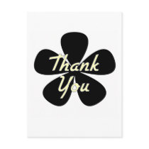 Thank You Yellow Flower postcards by dndartstudio Thank You Yellow Flower postcards