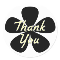 Thank You Yellow Flower stickers by dndartstudio Thank You Yellow Flower stickers