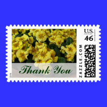Thank You Yellow Flowers postage