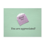 Thank You, you are appreciated! Postcard