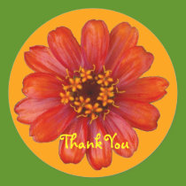 Thank You - Zinnia sticker
