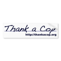 thankacop logo bumper sticker