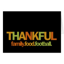 Thankful - football.food.family notecards